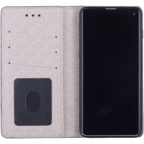 Fourre Samsung Galaxy S10 - Flip Lines - Gris