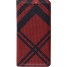 Fourre Samsung Galaxy S10 - Flip Lines - Rouge