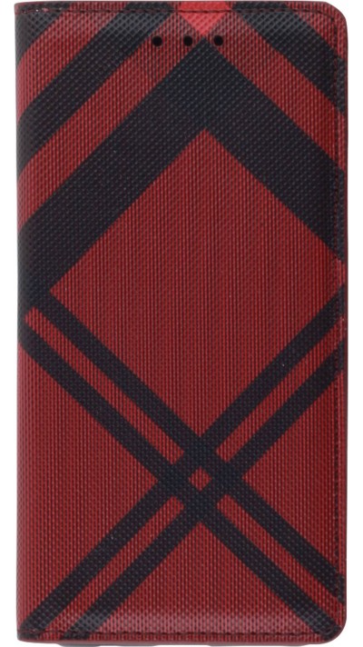 Fourre Samsung Galaxy S10 - Flip Lines - Rouge