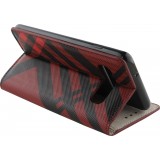 Hülle Samsung Galaxy S10 - Flip Lines - Rot