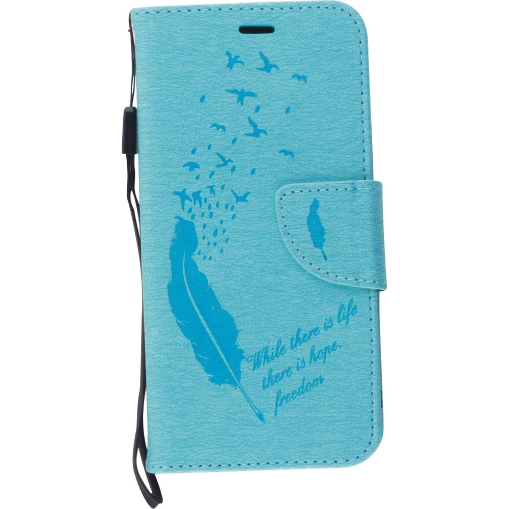 Fourre Samsung Galaxy S20+ - Flip plume freedom - Bleu clair