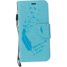 Fourre Samsung Galaxy S20+ - Flip plume freedom - Bleu clair