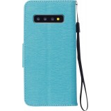 Fourre Samsung Galaxy S20+ - Flip plume freedom - Bleu clair