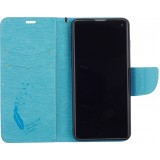 Fourre Samsung Galaxy S20+ - Flip plume freedom - Bleu clair