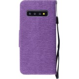 Fourre Samsung Galaxy S10 - Flip plume freedom - Violet