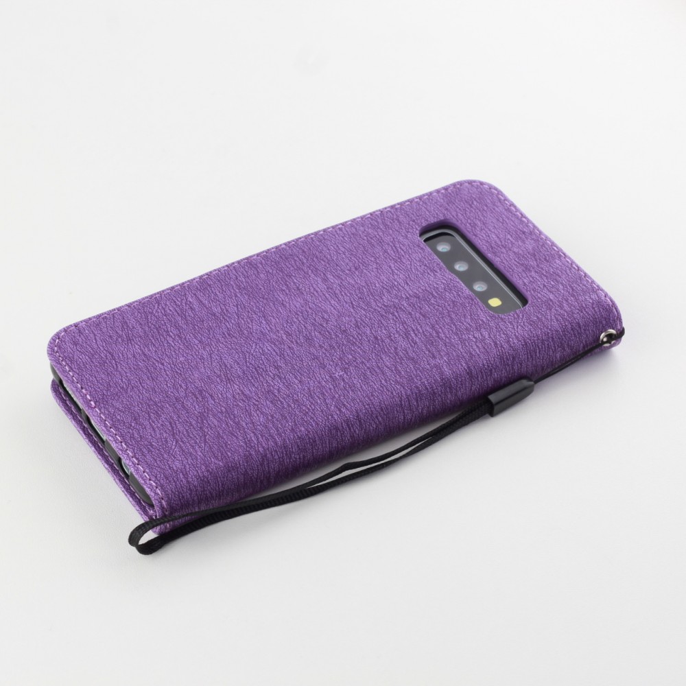 Fourre Samsung Galaxy S10 - Flip plume freedom - Violet