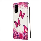 Hülle Samsung Galaxy S20+ - Flip 3D Schmetterlinge - Rosa