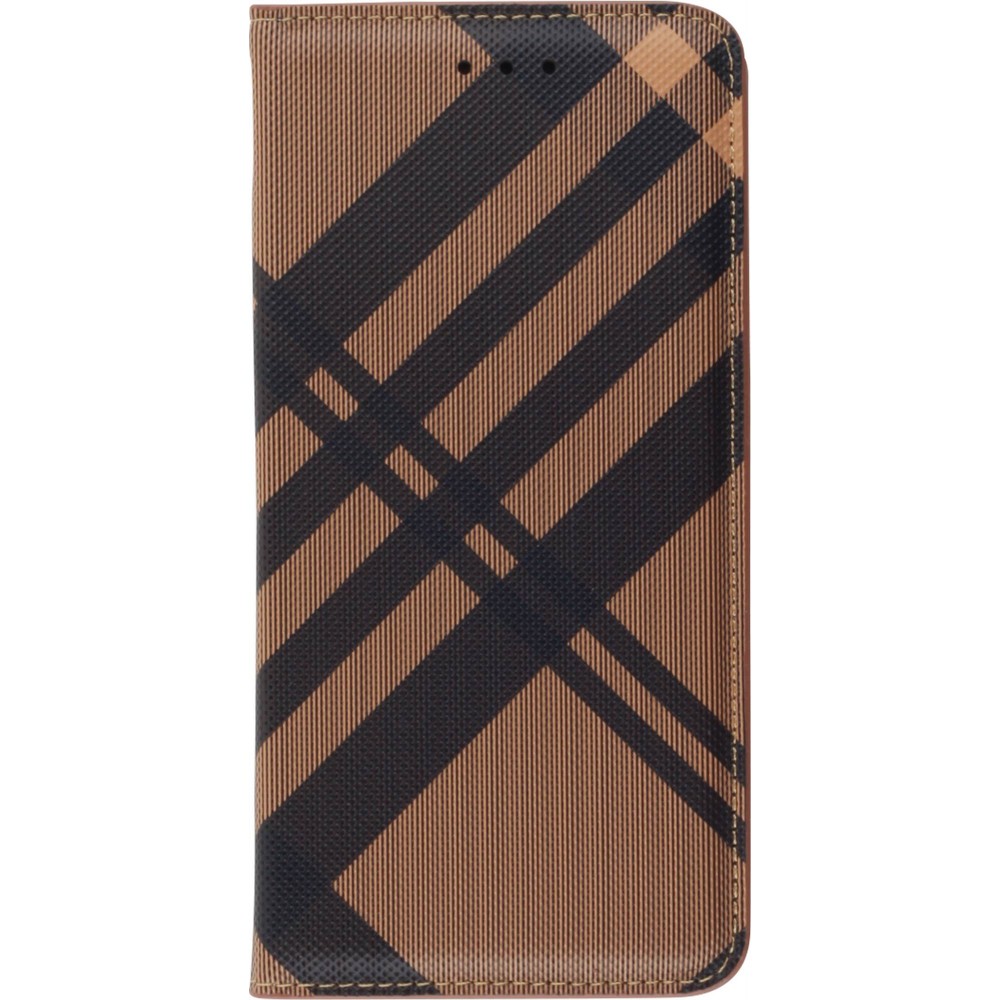 Fourre Samsung Galaxy S20 - Flip Lines - Brun