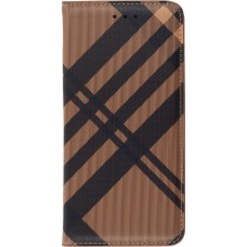 Fourre Samsung Galaxy S21 5G - Flip Lines - Brun