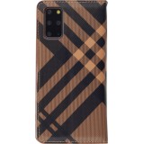 Fourre Samsung Galaxy S20 - Flip Lines - Brun