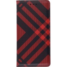 Hülle Samsung Galaxy S21+ 5G - Flip Lines - Rot
