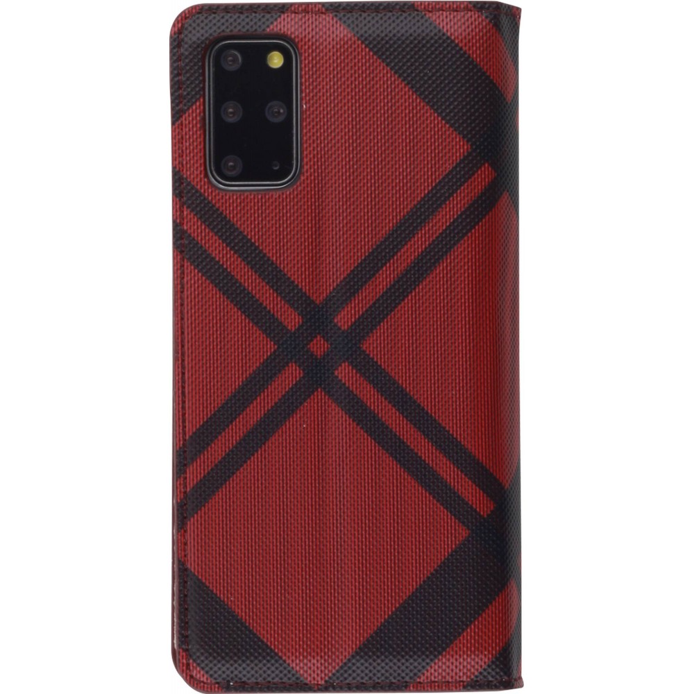 Fourre Samsung Galaxy S20+ - Flip Lines - Rouge