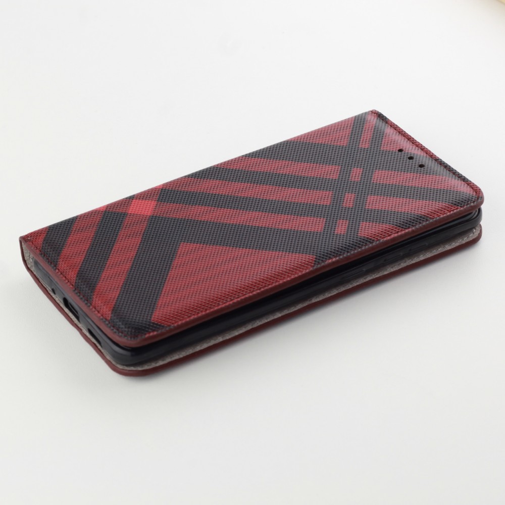 Fourre Samsung Galaxy S21+ 5G - Flip Lines - Rouge