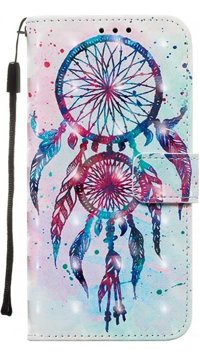 Hülle Samsung Galaxy S20 - Flip 3D Dreamcatcher blau - Rosa