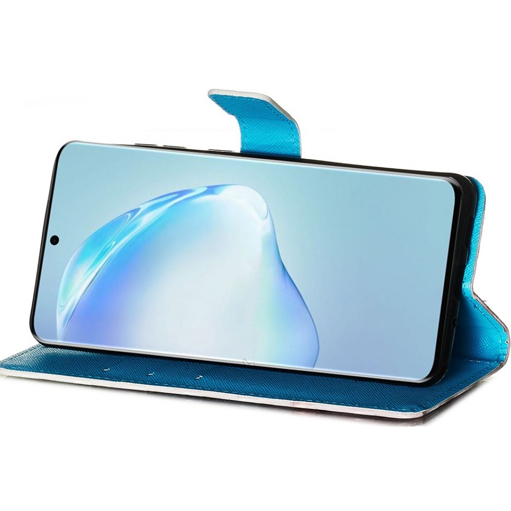 Hülle Samsung Galaxy S20+ - Flip 3D Dreamcatcher blau - Rosa