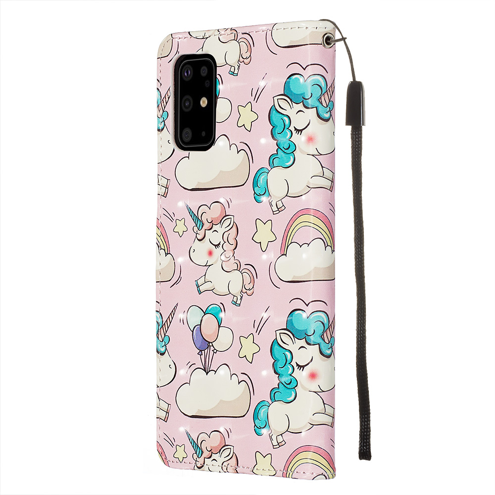 Fourre Samsung Galaxy S20+ - Flip 3D Poneys Clouds