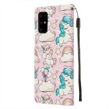 Fourre Samsung Galaxy S20+ - Flip 3D Poneys Clouds