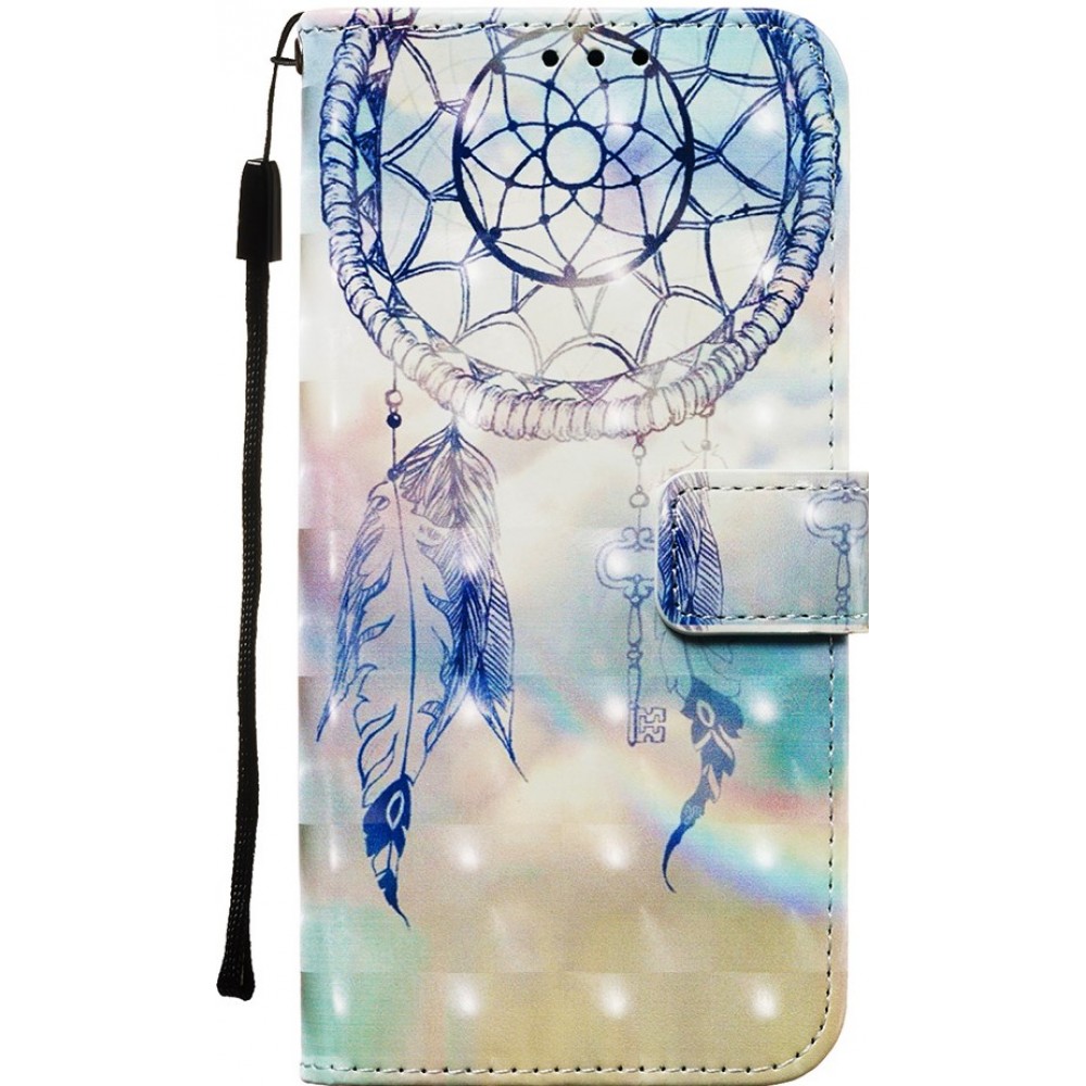 Fourre Samsung Galaxy S20+ - Flip 3D dreamcatcher - Bleu clair