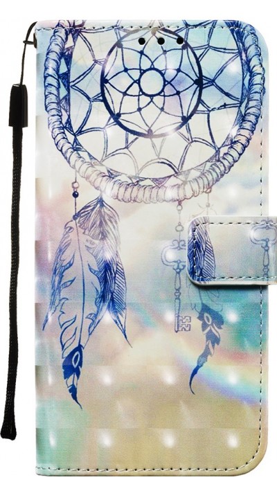 Fourre Samsung Galaxy S20+ - Flip 3D dreamcatcher - Bleu clair