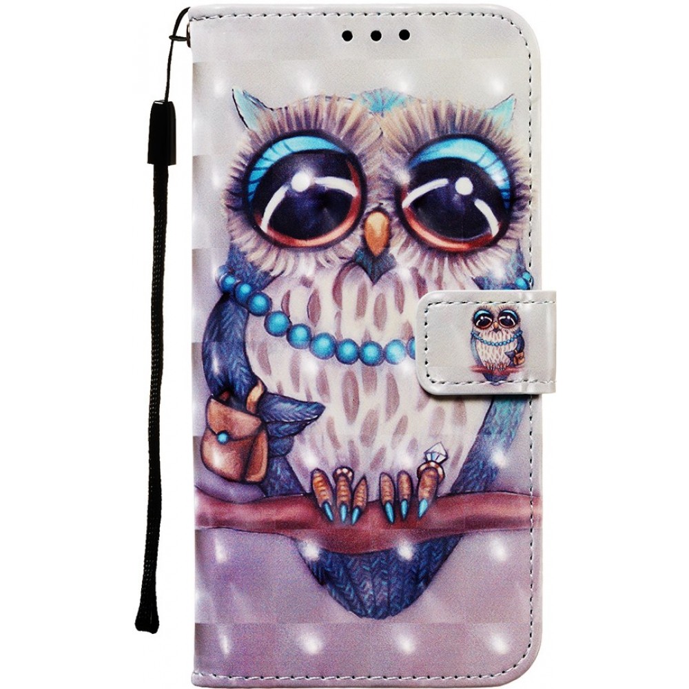 Hülle Samsung Galaxy S20+ - Flip 3D fashion owl