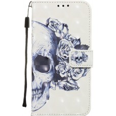 Hülle Samsung Galaxy S20+ - Flip 3D skull - Schwarz