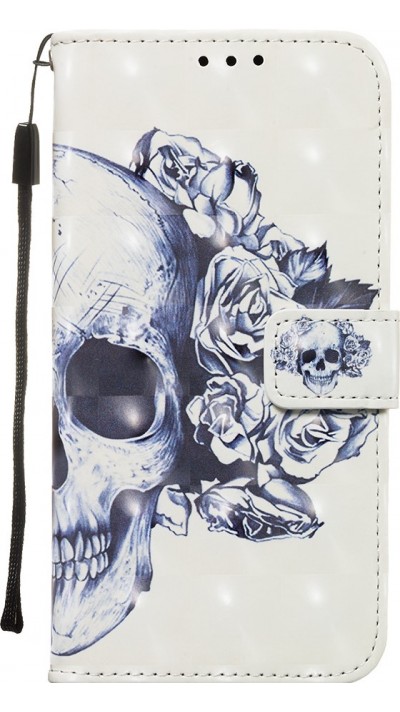 Fourre Samsung Galaxy S20+ - Flip 3D skull - Noir