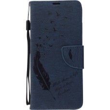 Fourre Samsung Galaxy S20 - Flip plume freedom - Bleu foncé