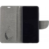 Fourre iPhone 13 - Flip plume freedom - Gris