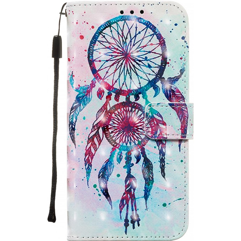 Hülle Samsung Galaxy S20 Ultra - Flip 3D Dreamcatcher blau - Rosa