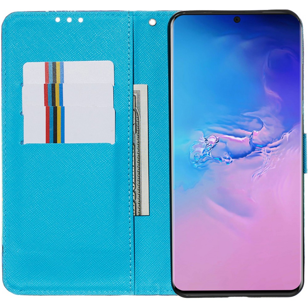 Hülle Samsung Galaxy S20 Ultra - Flip 3D Dreamcatcher blau - Rosa