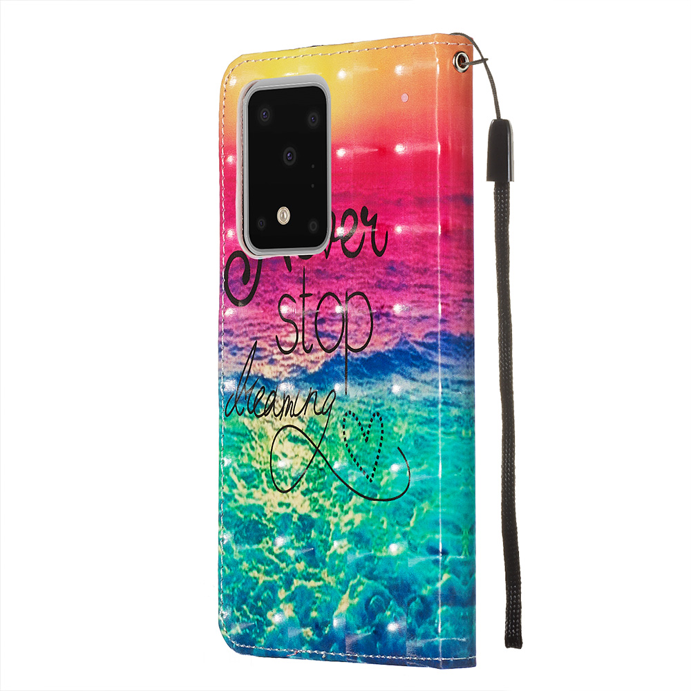 Fourre Samsung Galaxy S20 Ultra - Flip 3D Never stop dreaming