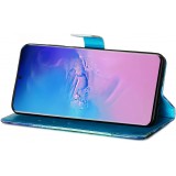 Hülle Samsung Galaxy S20 Ultra - Flip 3D Skull - Hellblau