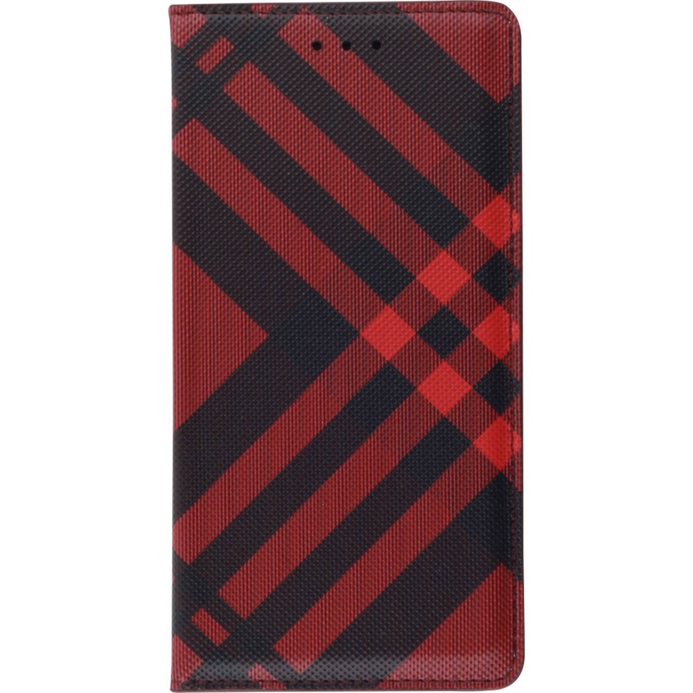 Hülle Samsung Galaxy S20 Ultra - Flip Lines - Rot