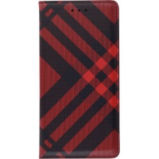 Hülle Samsung Galaxy S20 Ultra - Flip Lines - Rot