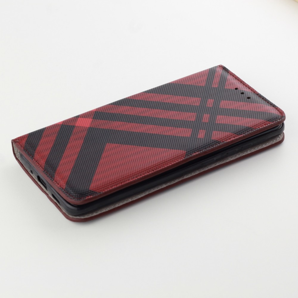 Hülle Samsung Galaxy S20 Ultra - Flip Lines - Rot
