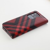 Hülle Samsung Galaxy S20 Ultra - Flip Lines - Rot