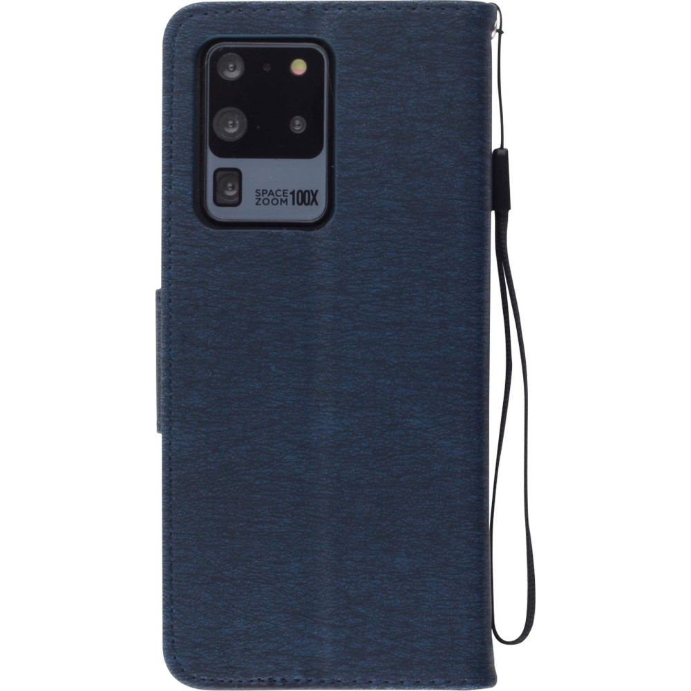 Fourre Samsung Galaxy S20 Ultra - Flip plume freedom - Bleu foncé