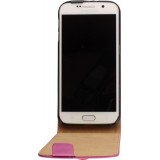 Hülle Samsung Galaxy S6 edge - Vertical Flip - Dunkelrosa