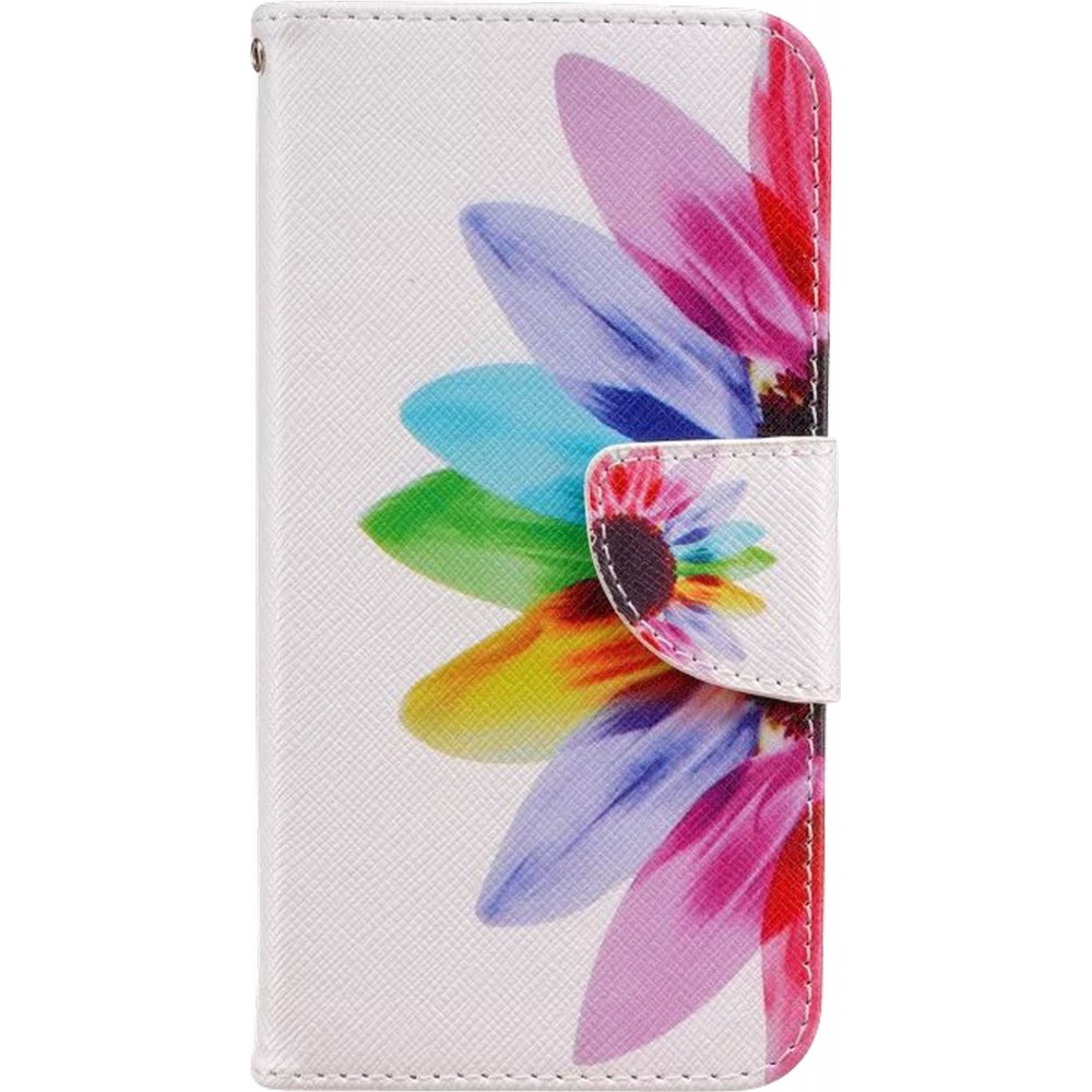 Hülle Samsung Galaxy S7 - Flip Semi flower