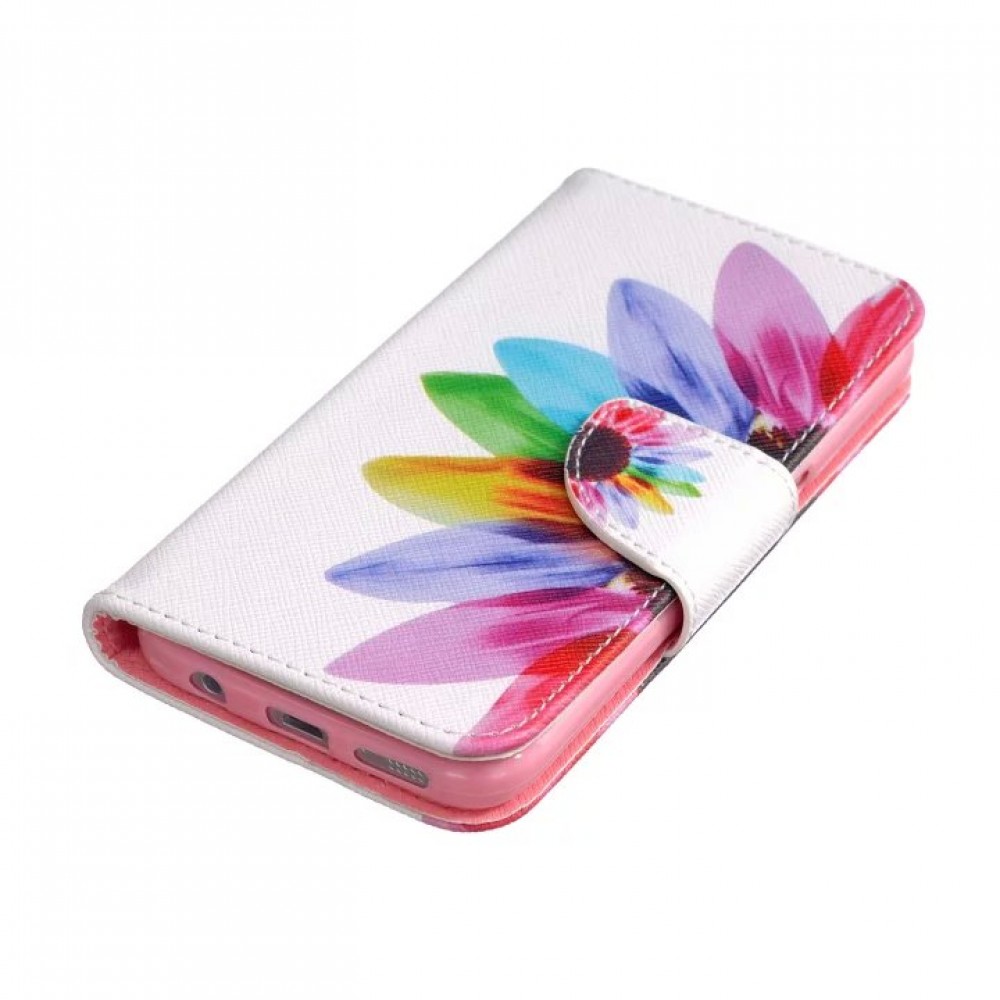 Hülle Samsung Galaxy S7 - Flip Semi flower