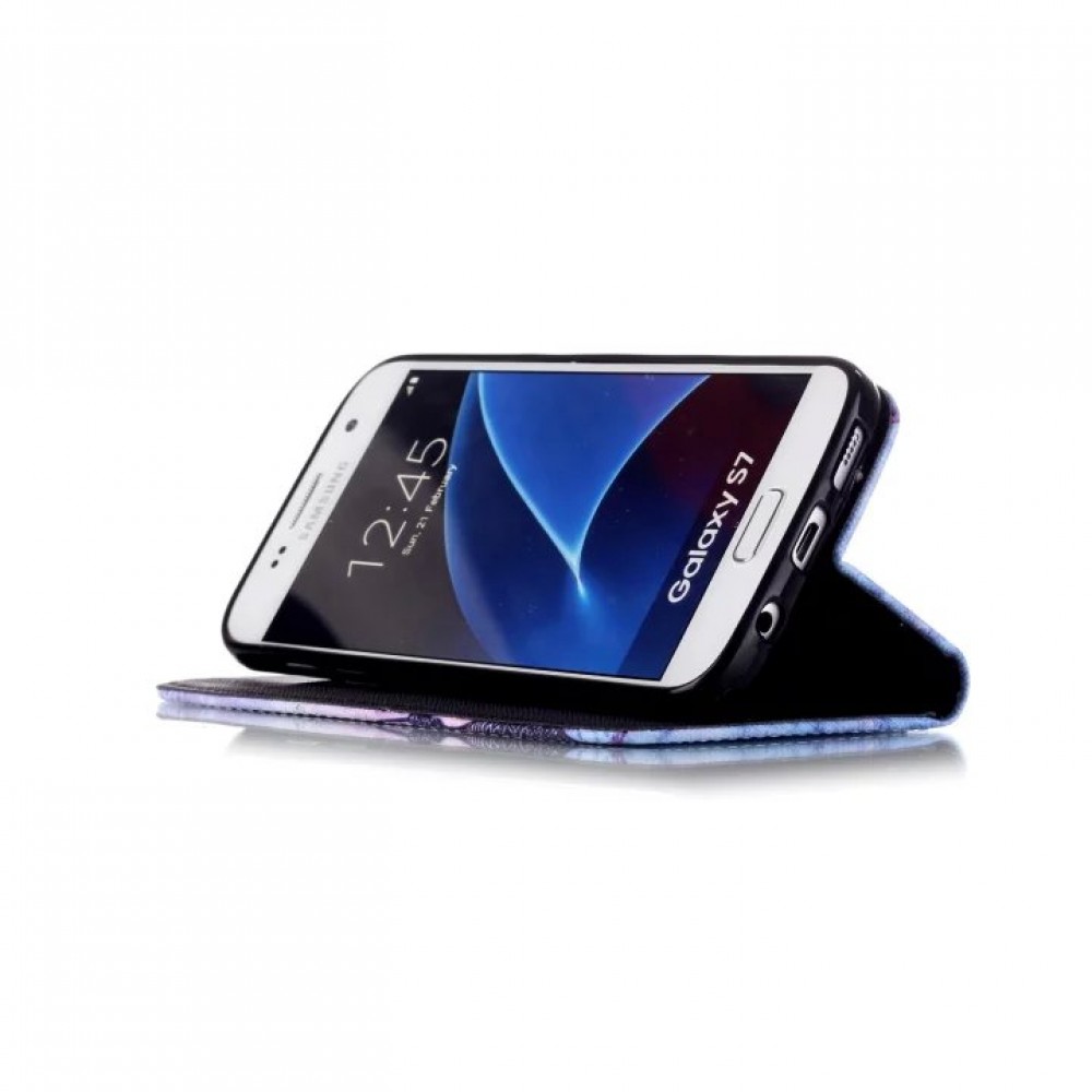 Hülle Samsung Galaxy S7 edge - Flip Without dreams nothing