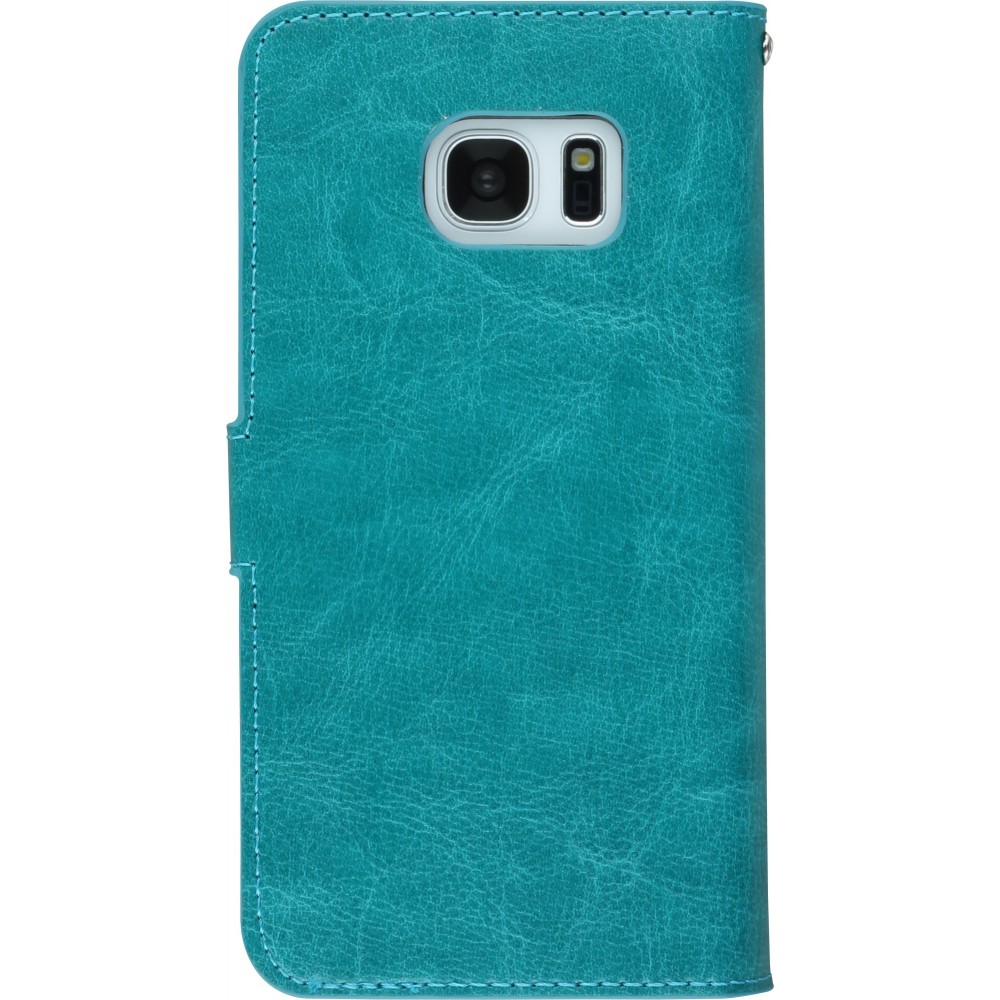 Fourre Samsung Galaxy S7 - Premium Flip - Turquoise