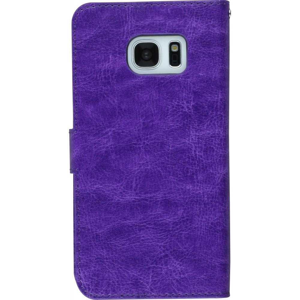 Hülle Samsung Galaxy S7 - Premium Flip - Violett