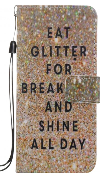 Fourre Samsung Galaxy S8 - Flip Glitter for breakfast