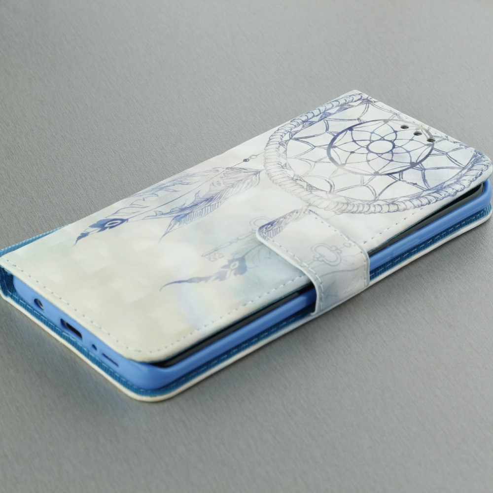 Hülle Samsung Galaxy S10e - Flip 3D dreamcatcher - Hellblau