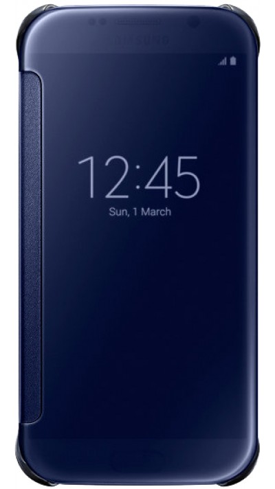 Hülle Samsung Galaxy S10e - Clear View Cover dunkelblau