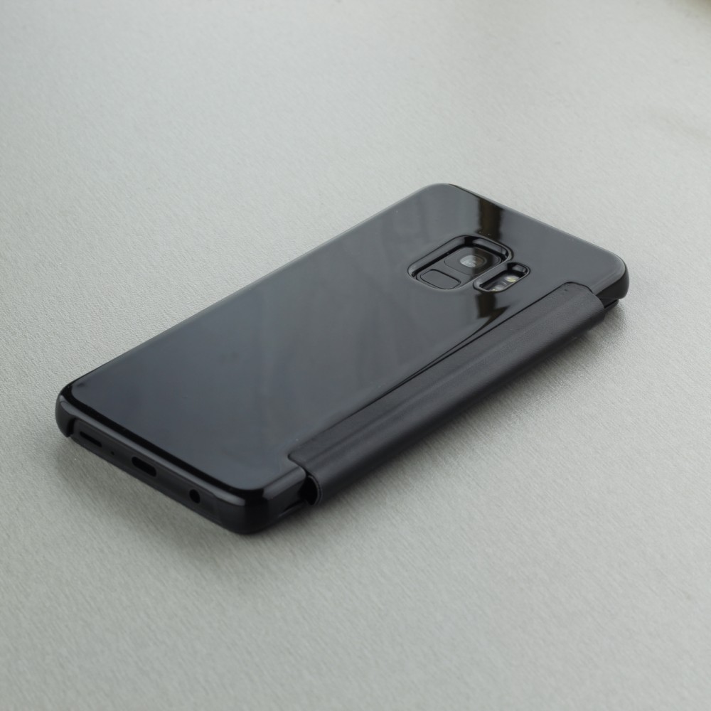 Hülle Samsung Galaxy S9 - Clear View Cover - Schwarz