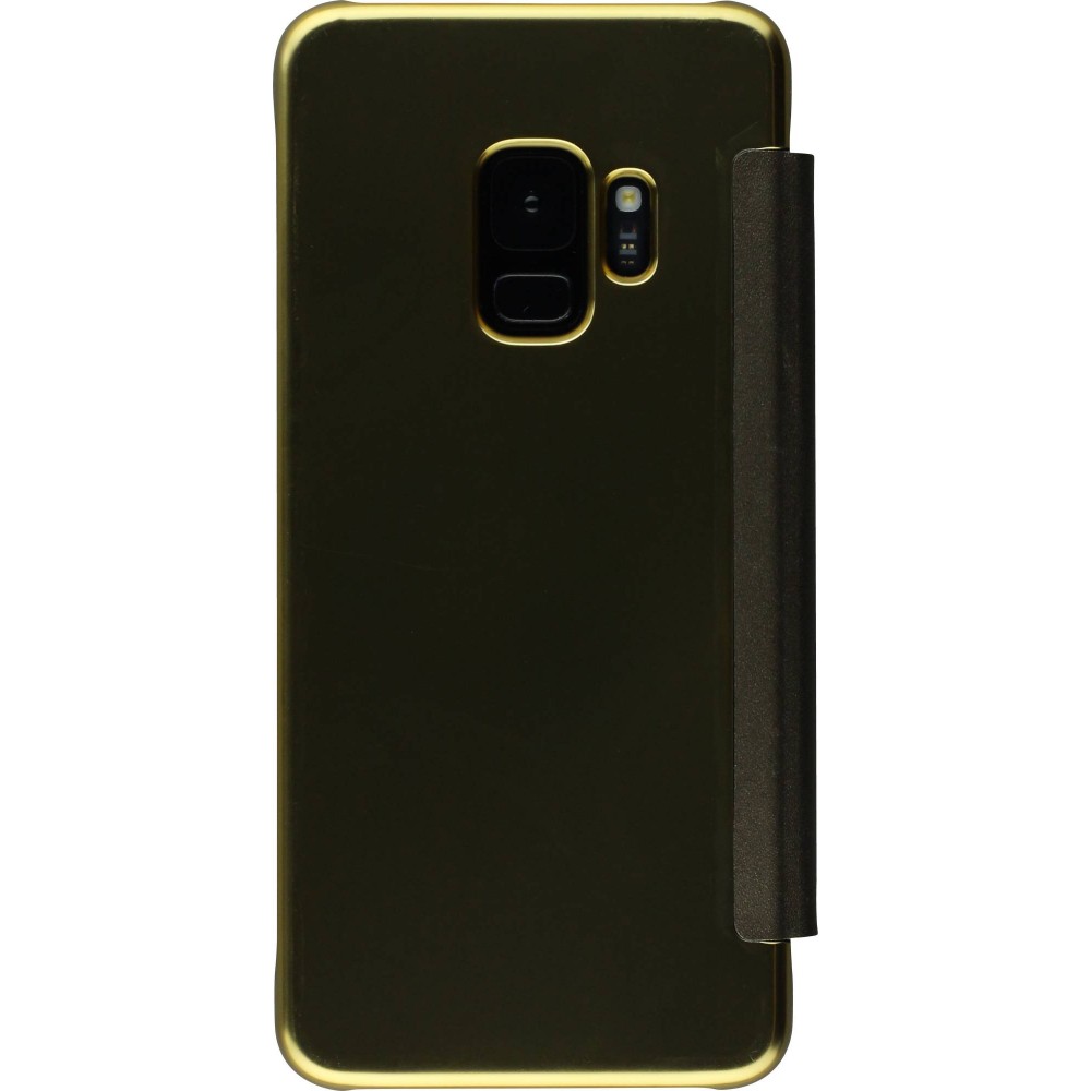 Hülle Samsung Galaxy S9 - Clear View Cover - Gold
