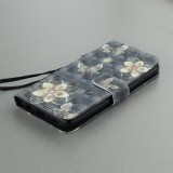 Fourre Samsung Galaxy S9 - 3D Flip papillon brun - Or