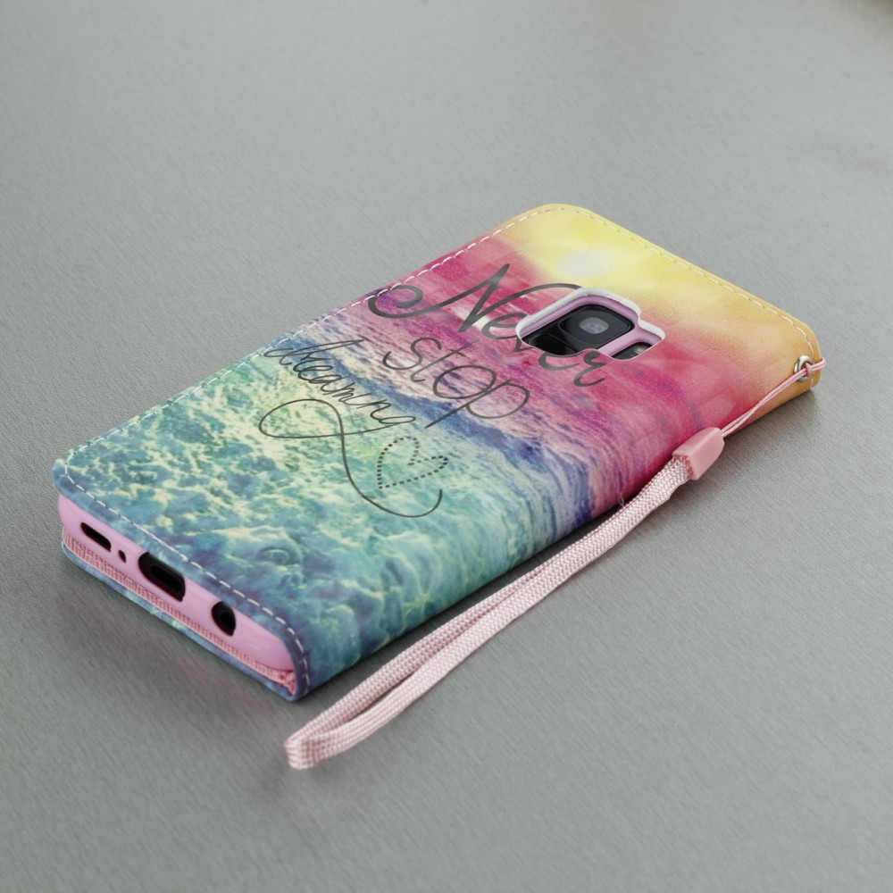 Hülle Samsung Galaxy S10 - 3D Flip Never stop dreaming